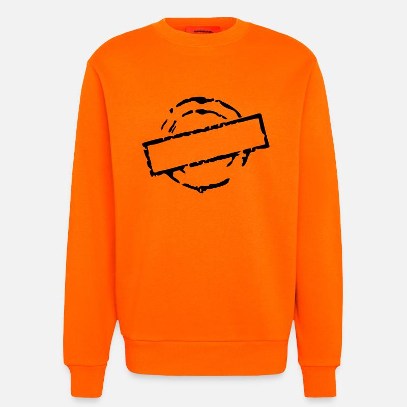 stempel_vec_1 de - Sweatshirt - made by SPREAD  - SUNSET ORANGE