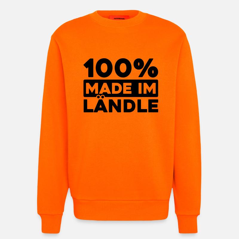 100% made im Ländle - Sweatshirt - made by SPREAD  - SUNSET ORANGE