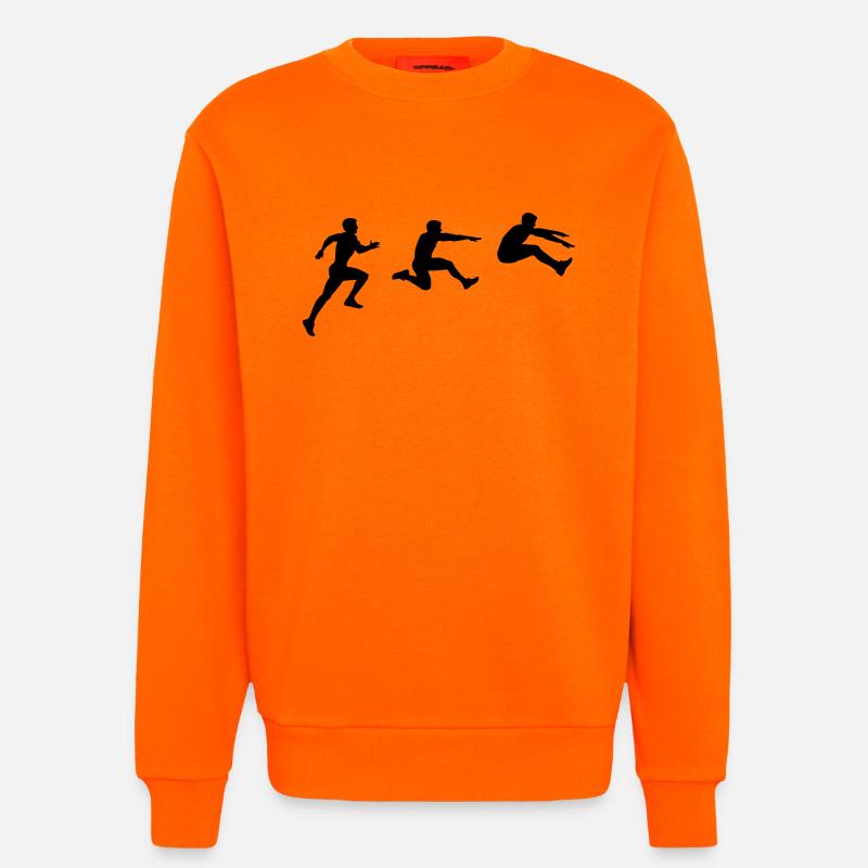 Weitsprung - Sweatshirt - made by SPREAD  - SUNSET ORANGE