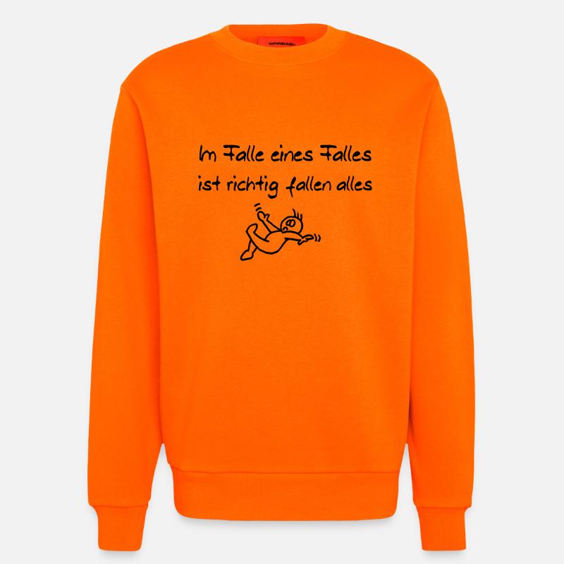 Im Falle eines Falles - Sweatshirt - made by SPREAD  - SUNSET ORANGE