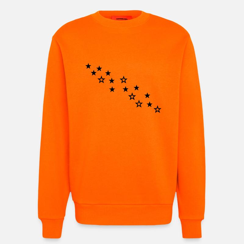 sterne - Sweatshirt - made by SPREAD  - SUNSET ORANGE