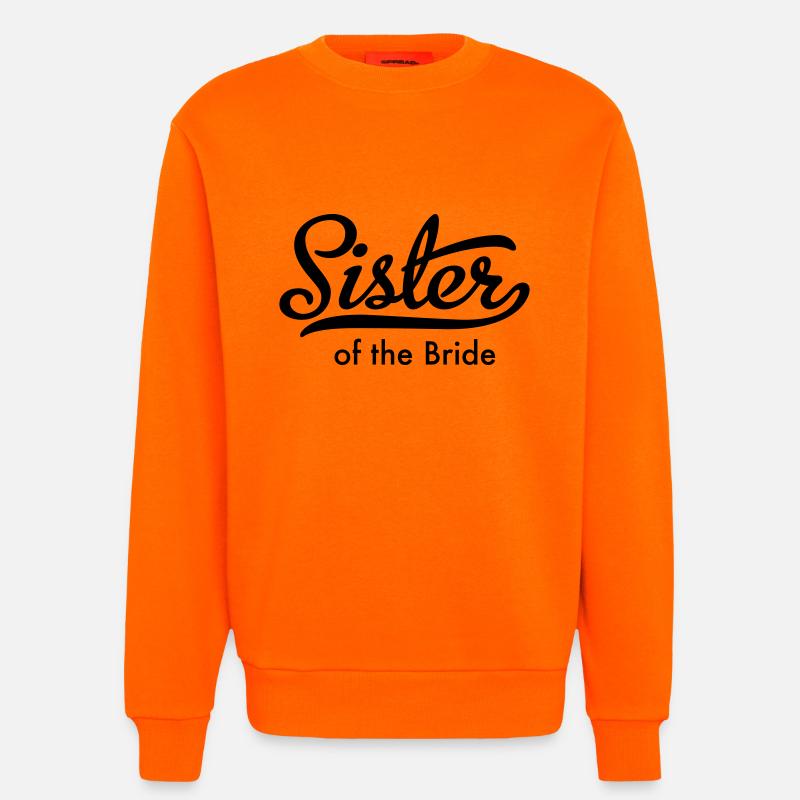 Schwester der Braut - Sweatshirt - made by SPREAD  - SUNSET ORANGE
