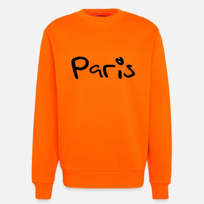 paris - Sweatshirt - made by SPREAD  - SUNSET ORANGE