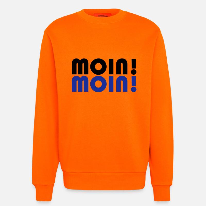 Moin Spruch - Sweatshirt - made by SPREAD  - SUNSET ORANGE