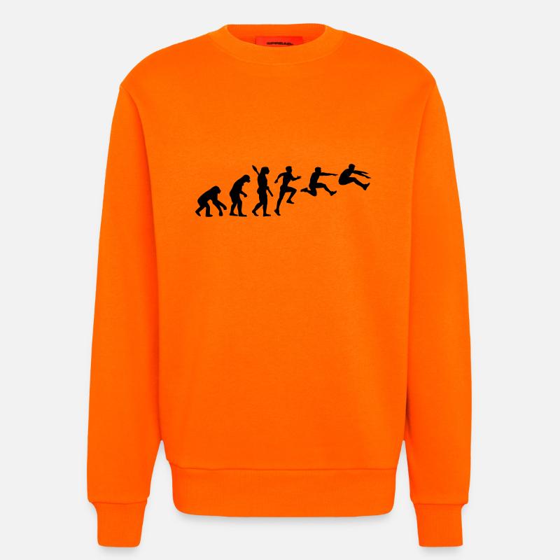 Weitsprung - Sweatshirt - made by SPREAD  - SUNSET ORANGE