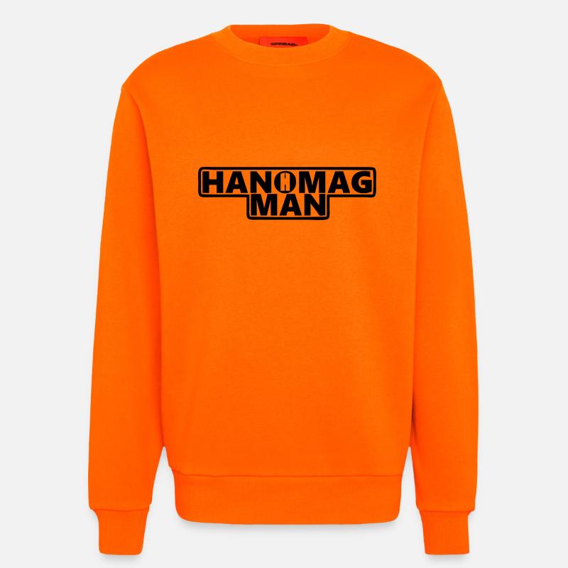Hanomag Man - Sweatshirt - made by SPREAD  - SUNSET ORANGE
