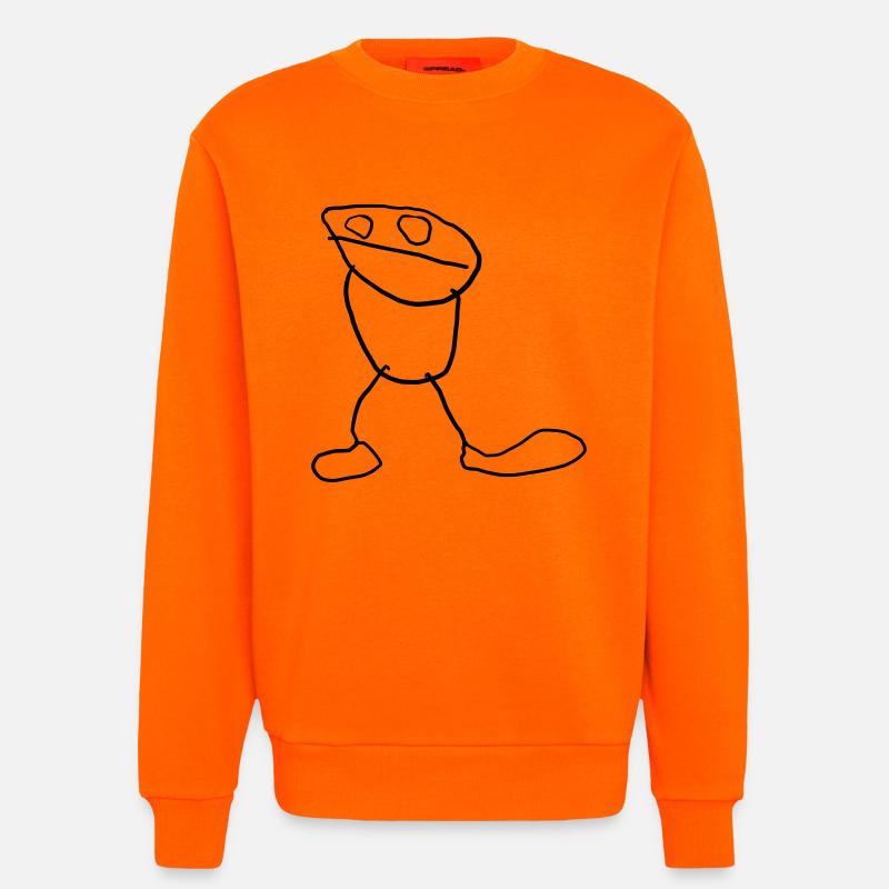 Männchen (by Linus) - Sweatshirt - made by SPREAD  - SUNSET ORANGE