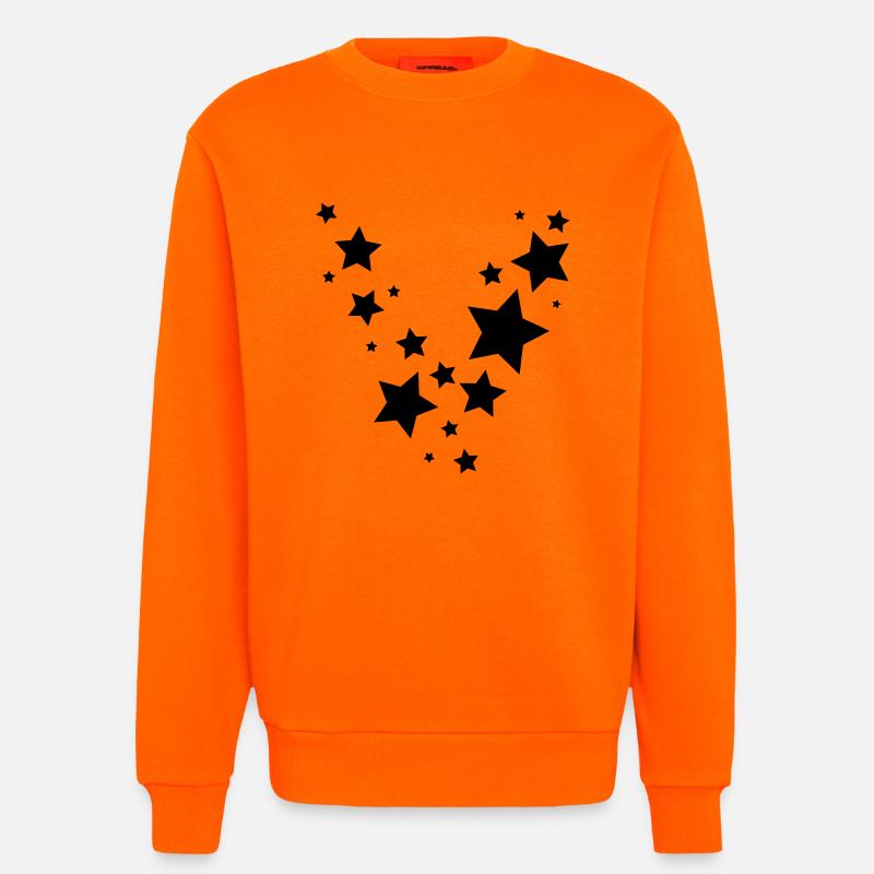 Sterneregen - Sweatshirt - made by SPREAD - SUNSET ORANGE