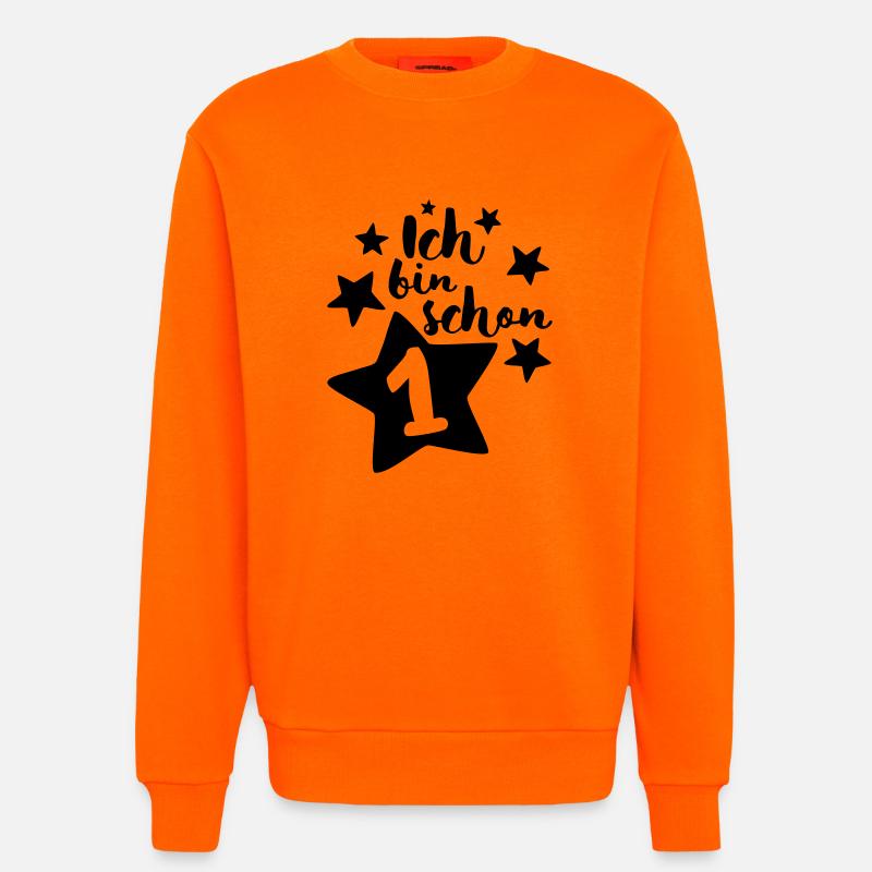 Ich bin schon Eins! - Sweatshirt - made by SPREAD  - SUNSET ORANGE