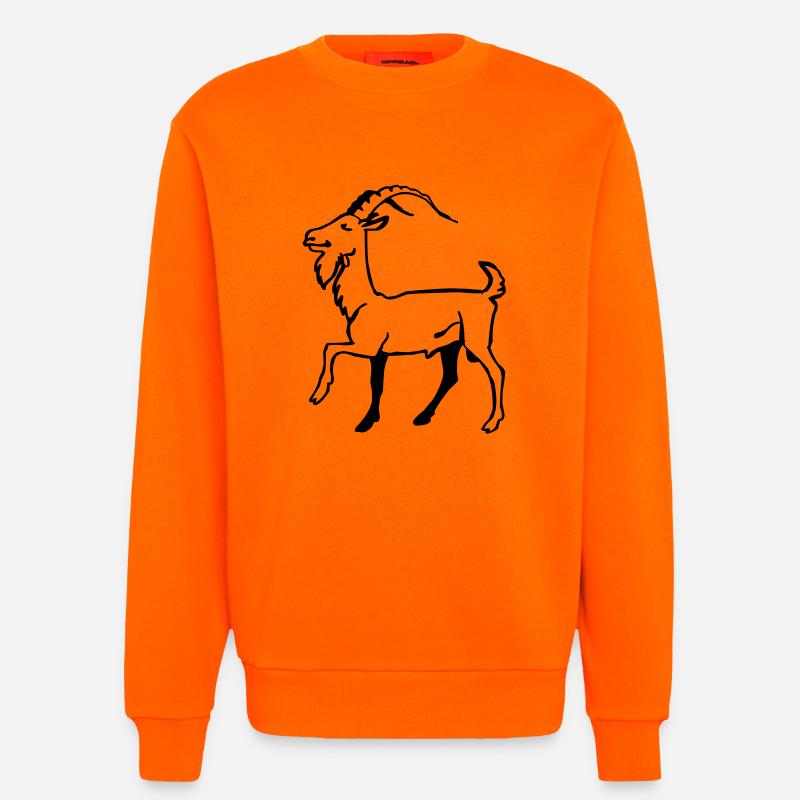 Ziegenbock - Sweatshirt - made by SPREAD  - SUNSET ORANGE