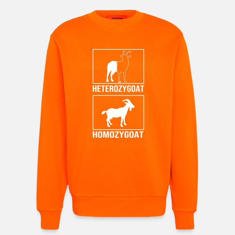 Molecule Structural Formula - Sweatshirt - made by SPREAD  - SUNSET ORANGE