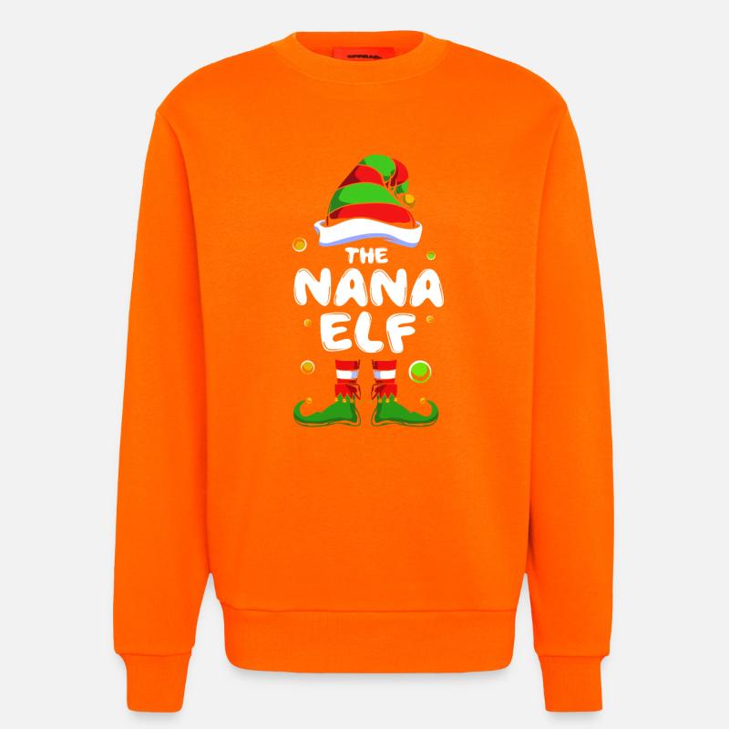 Elfe Elf Weihnachtsgeschenk Oma Großmutter - Sweatshirt - made by SPREAD - SUNSET ORANGE