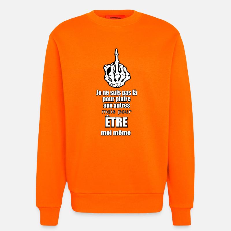 Mittelfinger (ich bin ich selbst) - Sweatshirt - made by SPREAD  - SUNSET ORANGE