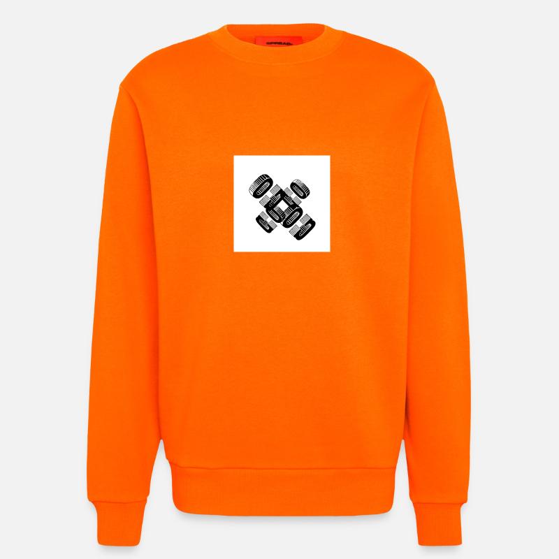 CO CO Design - Sweatshirt - made by SPREAD  - SUNSET ORANGE
