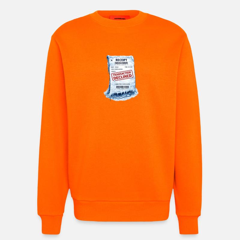 Eingefrorene Quittung: Abgelehnte Transaktion - Sweatshirt - made by SPREAD  - SUNSET ORANGE