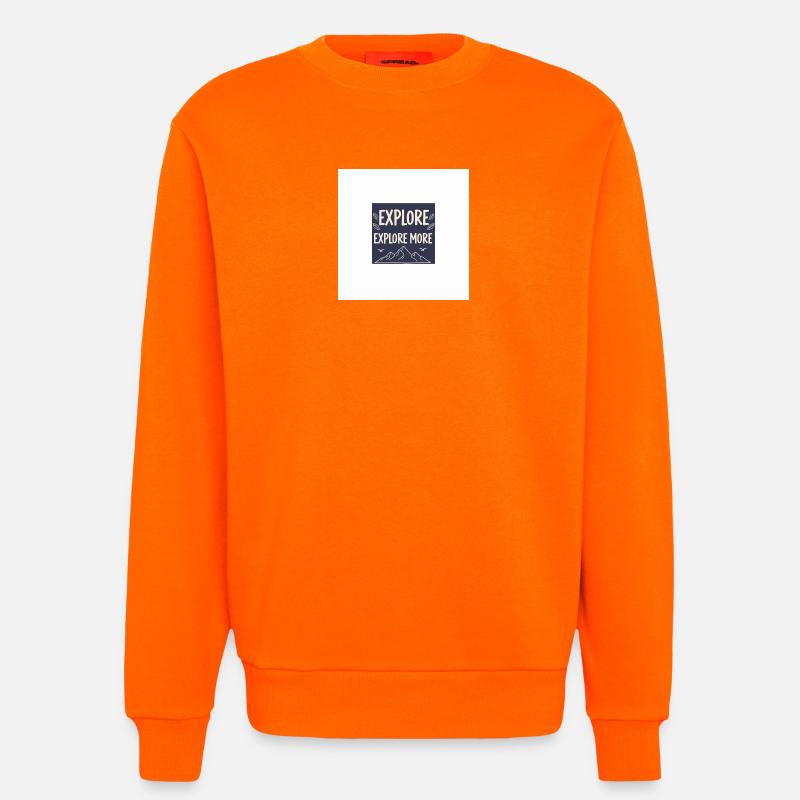 Explore More Bergabenteuer - Sweatshirt - made by SPREAD  - SUNSET ORANGE
