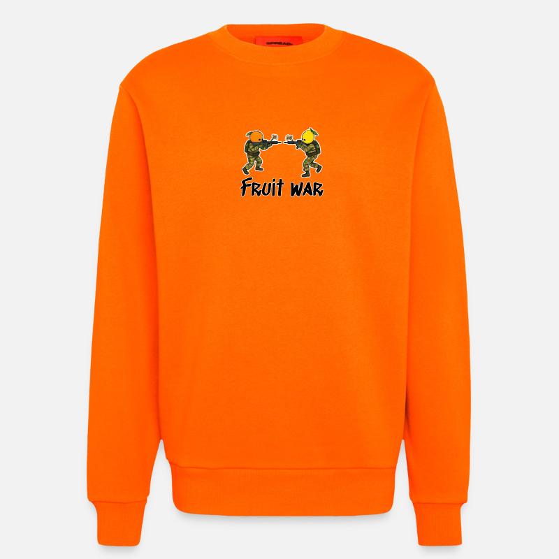 Fruit War Duell Der Früchte - Sweatshirt - made by SPREAD  - SUNSET ORANGE