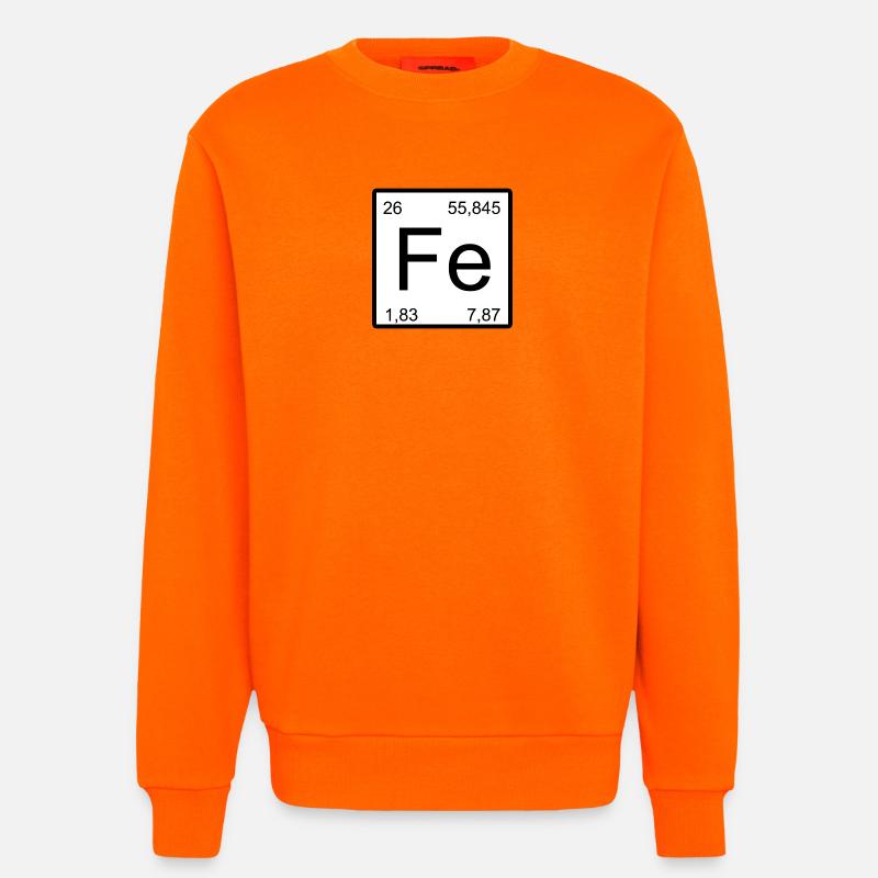 Fe Element Typography Minimal - Sweatshirt - made by SPREAD  - SUNSET ORANGE
