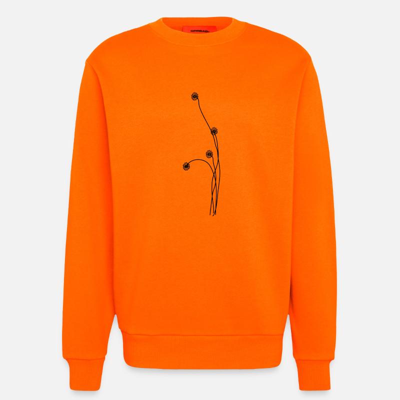 Blumen - Sweatshirt - made by SPREAD  - SUNSET ORANGE
