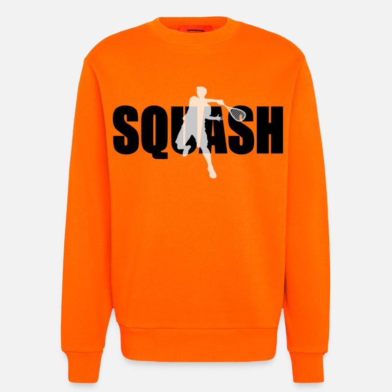 Squash - Sweat bio décontracté fabriqué en UE - SUNSET ORANGE