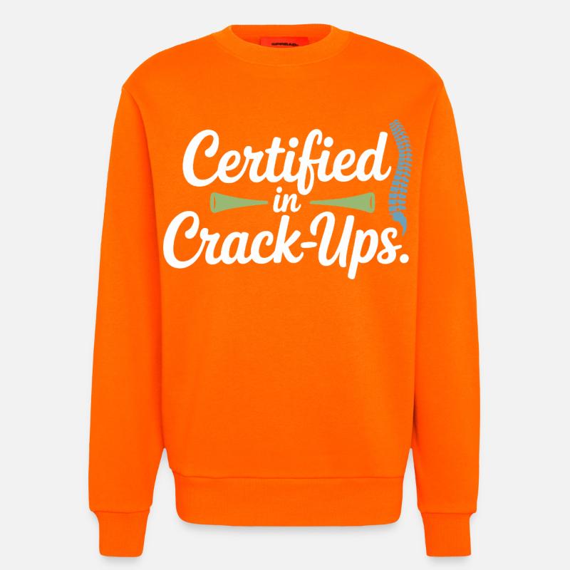 Lizenzierte DC Klinische Wirbelwirbelintegrität - Sweatshirt - made by SPREAD  - SUNSET ORANGE