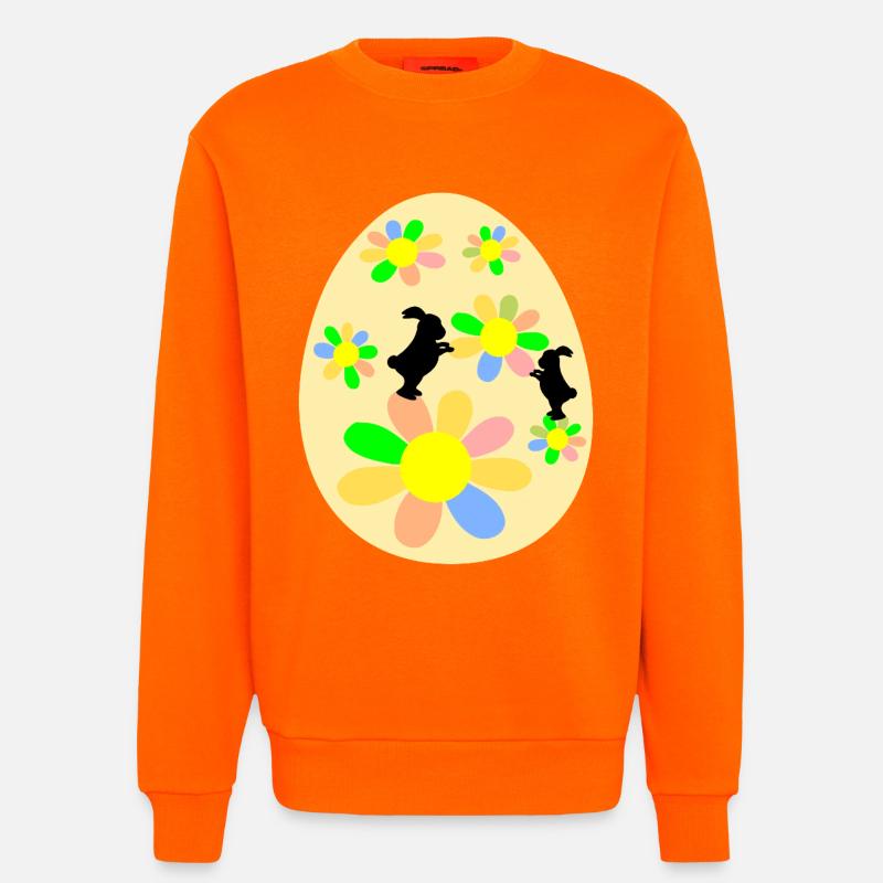Easter Eggs Easter Bunny - Sweatshirt - made by SPREAD  - SUNSET ORANGE