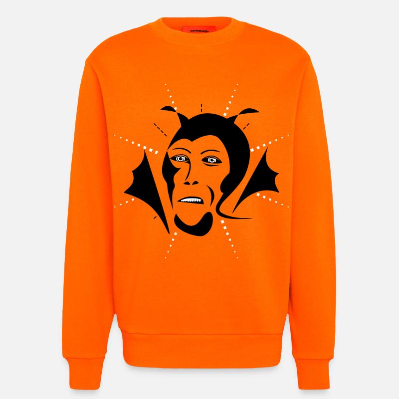 Diable / Teufel - Sweat bio décontracté fabriqué en UE - SUNSET ORANGE
