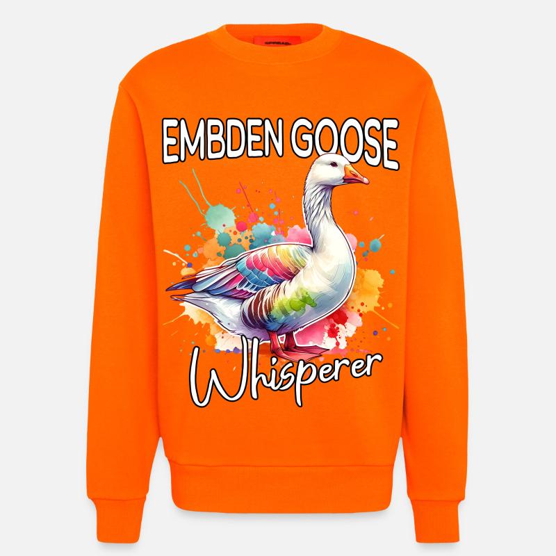 Emdengans Flüsterer - Sweatshirt - made by SPREAD - SUNSET ORANGE