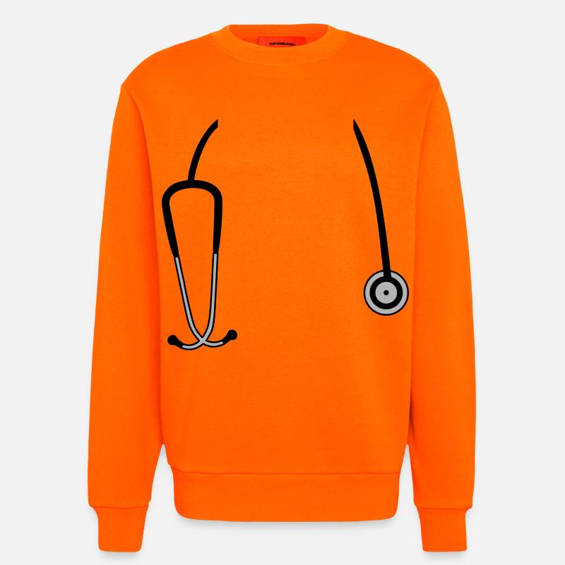 stethoscope - Sweatshirt - made by SPREAD - SUNSET ORANGE