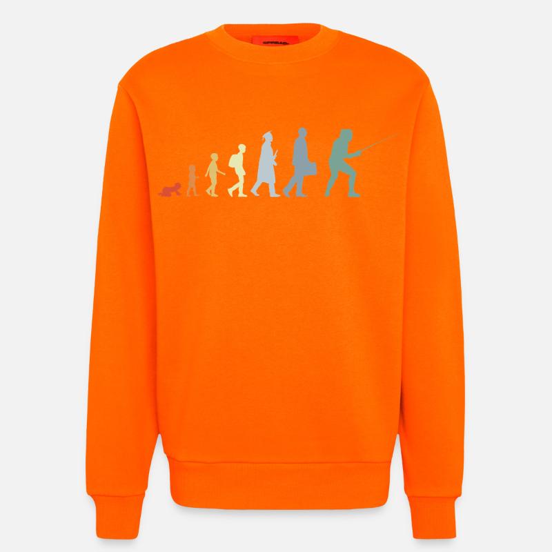 Fencer Evolution - Sweatshirt - made by SPREAD  - SUNSET ORANGE