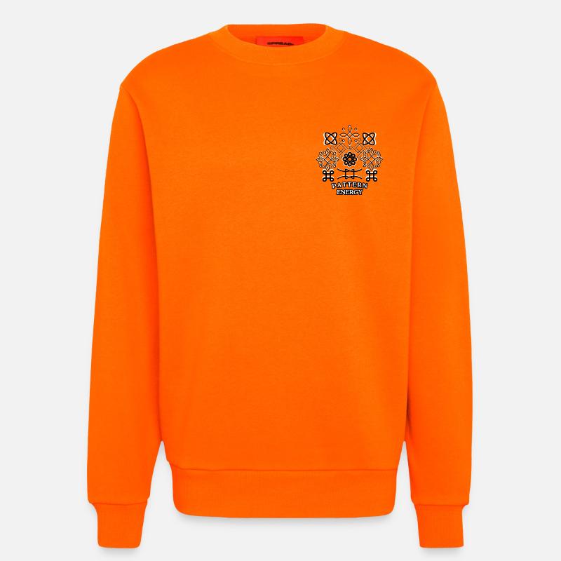 Pattern Energy - Sweatshirt - made by SPREAD - SUNSET ORANGE