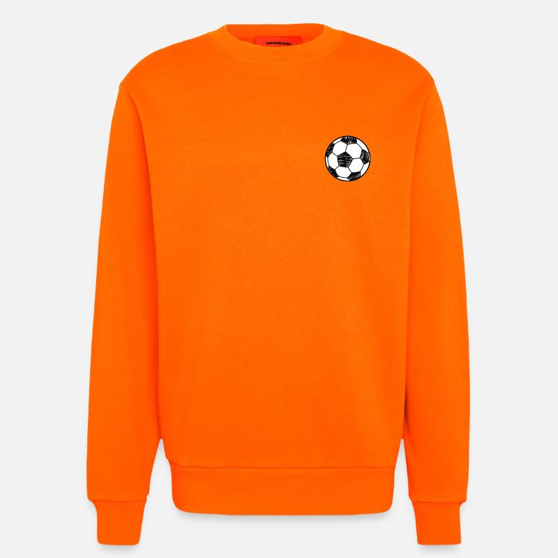 Fußball - Sweatshirt - made by SPREAD  - SUNSET ORANGE