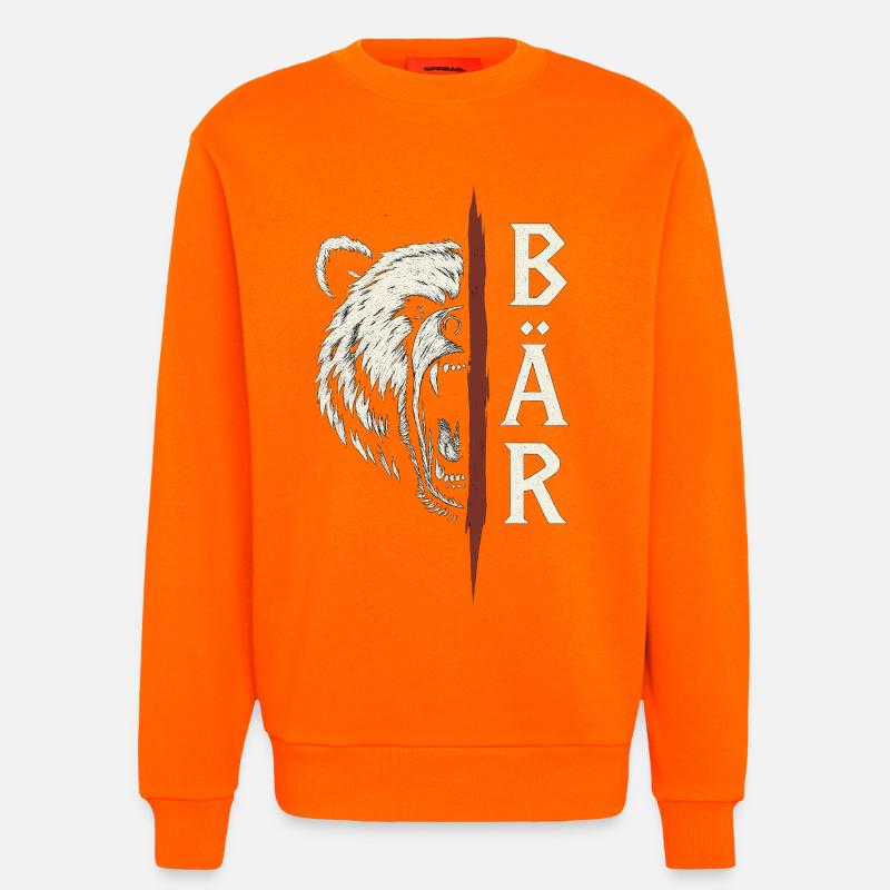 Wilder Bär - Sweatshirt - made by SPREAD  - SUNSET ORANGE