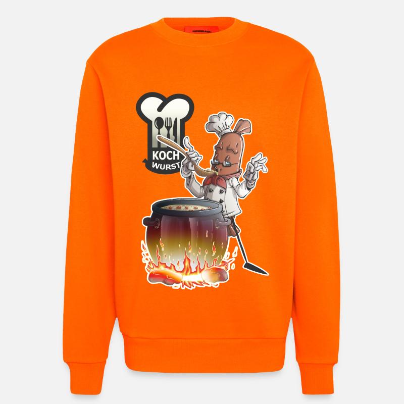 Kochwurst - Sweatshirt - made by SPREAD  - SUNSET ORANGE