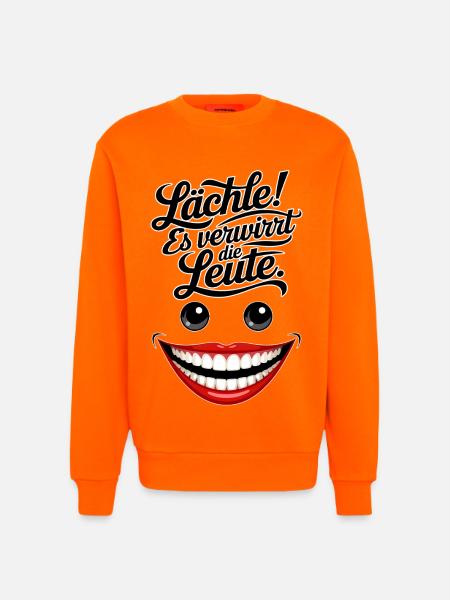 Always smiling - Sweatshirt - made by SPREAD - SUNSET ORANGE