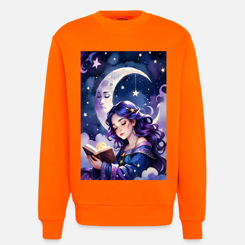 Lesen und Einschlafen - Sweatshirt - made by SPREAD  - SUNSET ORANGE