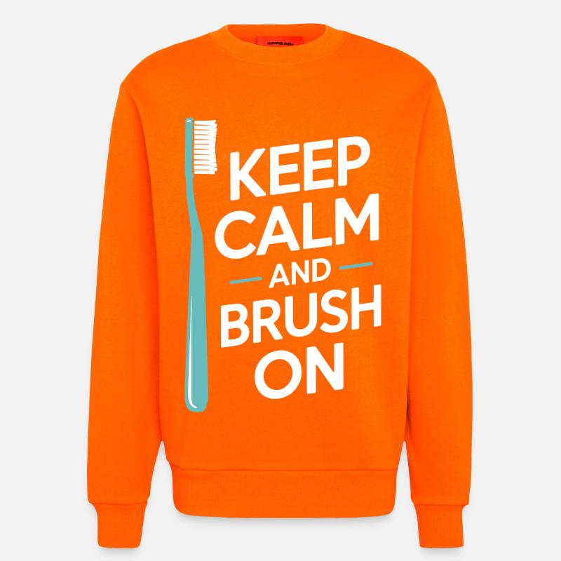 Precision Dental Engineering Artwork  - Sweatshirt - made by SPREAD  - SUNSET ORANGE