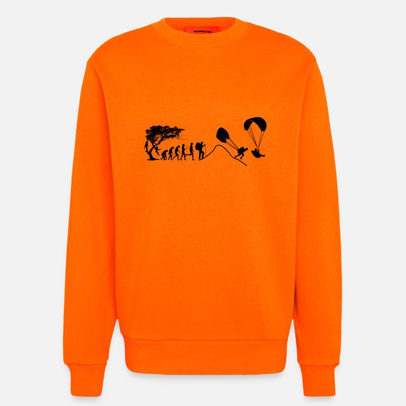 PG evolution 2 - Sweat bio décontracté fabriqué en UE - SUNSET ORANGE