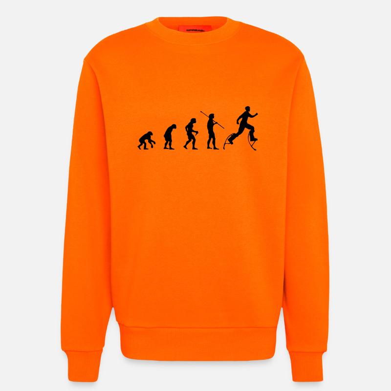 Urban Evolution - Sweatshirt - made by SPREAD  - SUNSET ORANGE