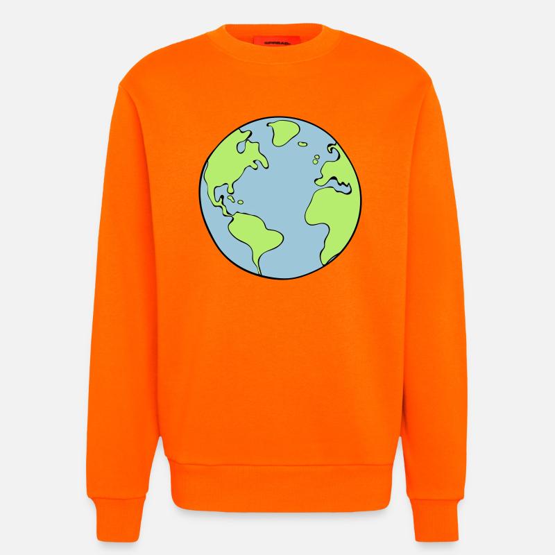 Erde - Sweatshirt - made by SPREAD  - SUNSET ORANGE
