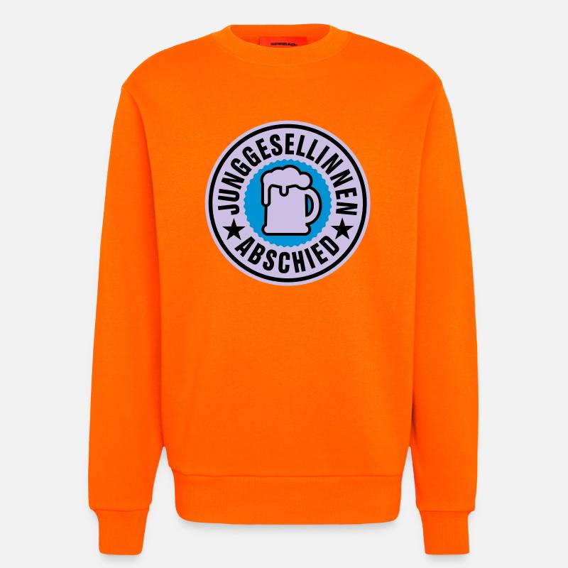 Junggesellinnen Abschied | Hochzeit | Beer | Bier - Sweat bio décontracté fabriqué en UE - SUNSET ORANGE