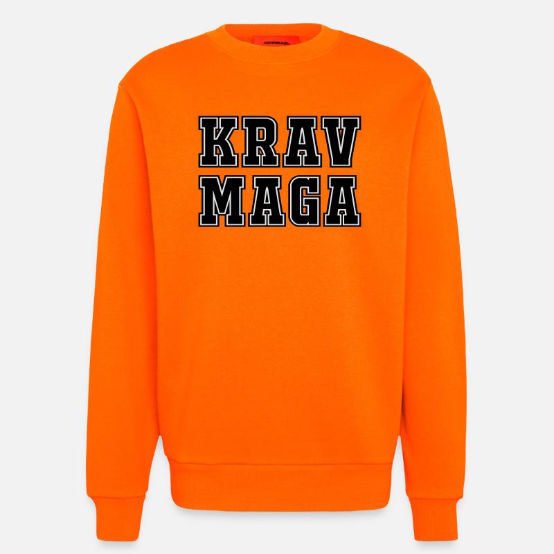 Krav - Sweat bio décontracté fabriqué en UE - SUNSET ORANGE