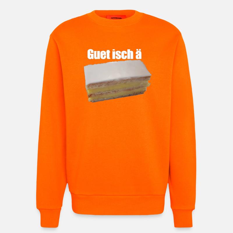Guet isch ä Cremschnitte - Sweatshirt - made by SPREAD  - SUNSET ORANGE