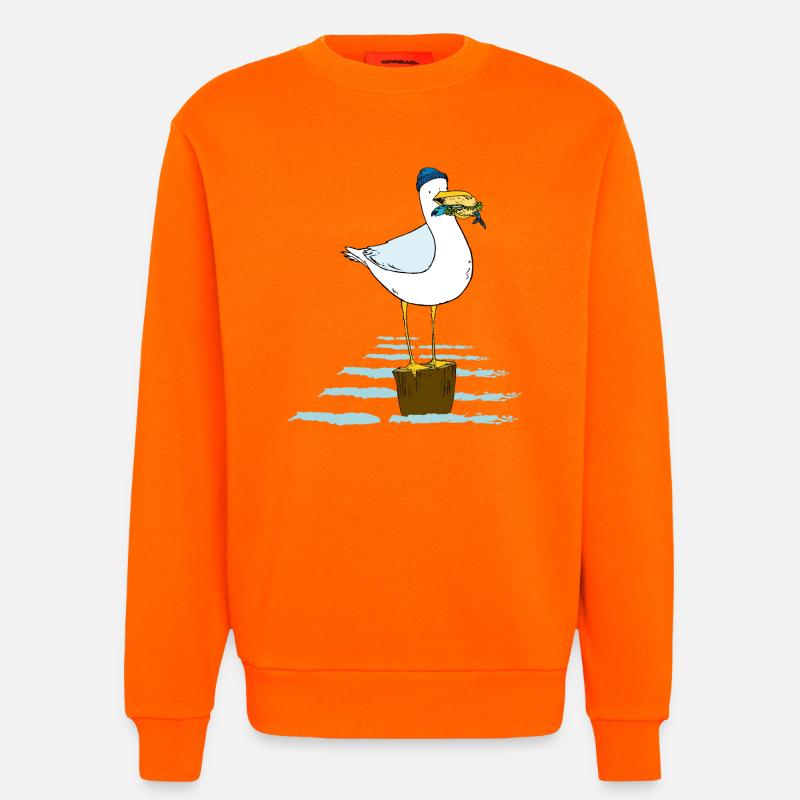Möwe - Sweatshirt - made by SPREAD - SUNSET ORANGE