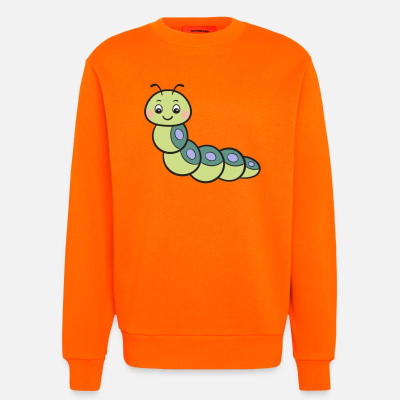 Raupe - Sweatshirt - made by SPREAD  - SUNSET ORANGE