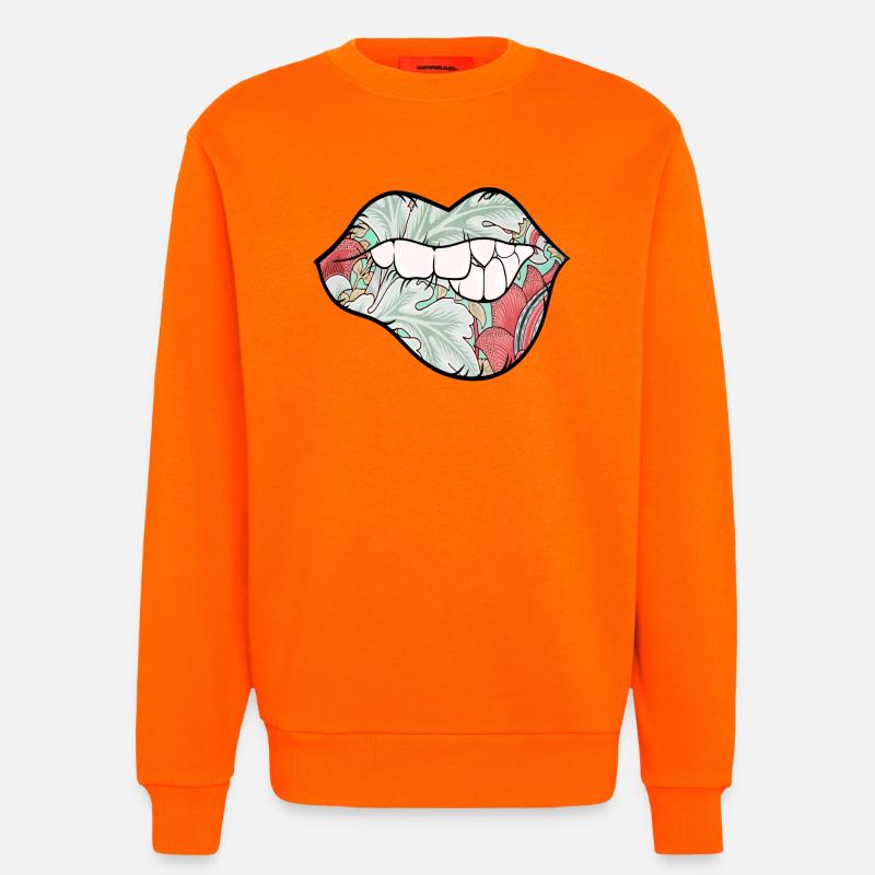 Nature Sexy Lips - Sweatshirt - made by SPREAD - SUNSET ORANGE