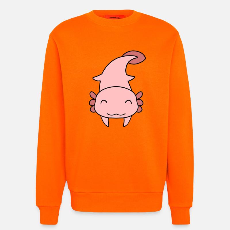 Süßes Axolotl - Sweatshirt - made by SPREAD  - SUNSET ORANGE
