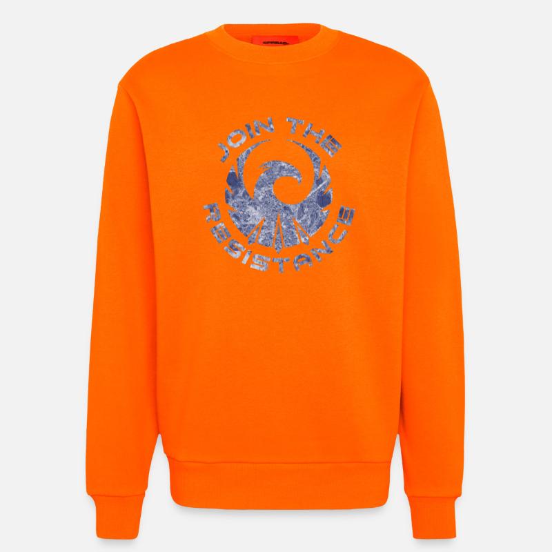 P.R.I.M Join the resistance marmor - Sweatshirt - made by SPREAD  - SUNSET ORANGE