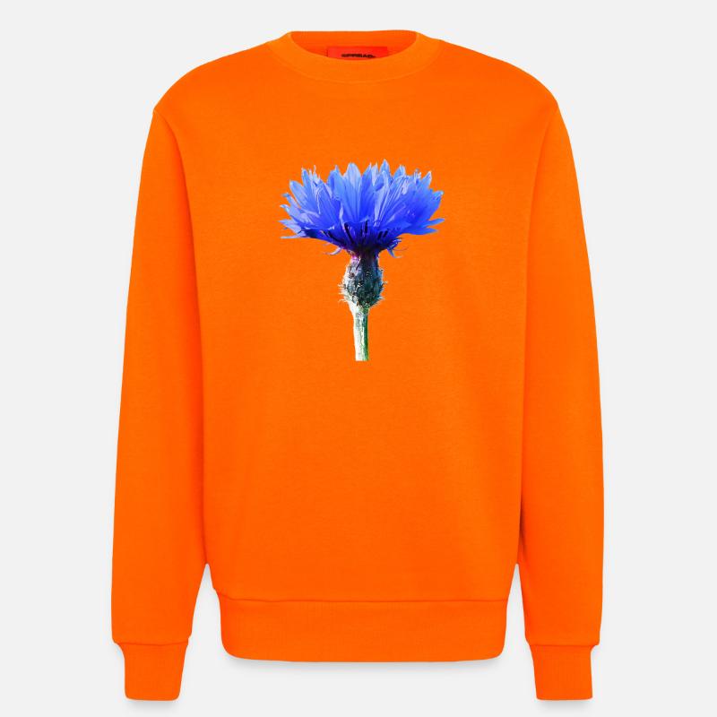 Cornflower - Sweatshirt - made by SPREAD  - SUNSET ORANGE