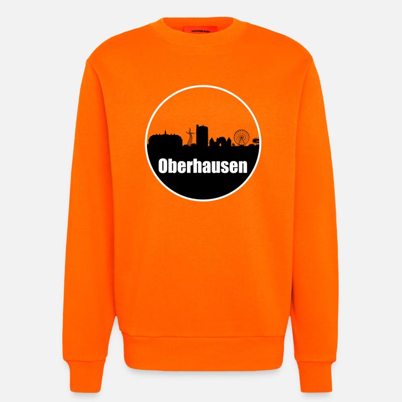 Oberhasuen Transparenz Skyline - Sweatshirt - made by SPREAD  - SUNSET ORANGE